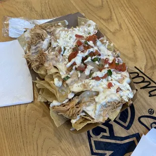 Shredded Chicken Nachos