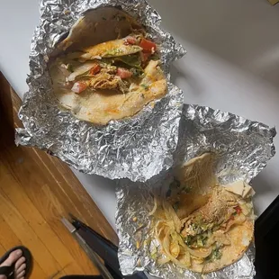 Not even a spoon full of chicken??? Rio chicken tacos crap