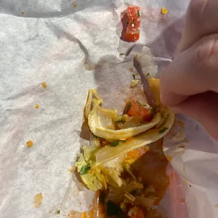 Shredded Chicken Taco