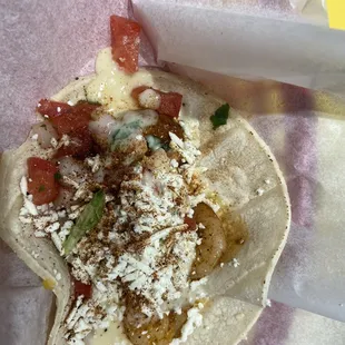 Queso Shrimpico Taco