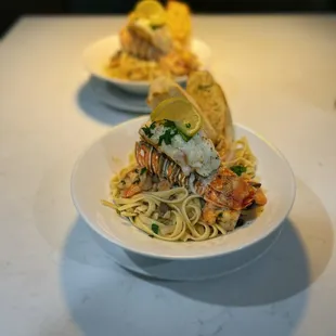 Creamy Lobster Linguine