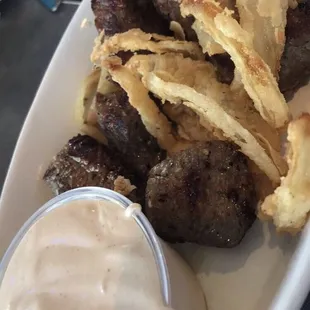 Beef tips ($8.99 appetizer)