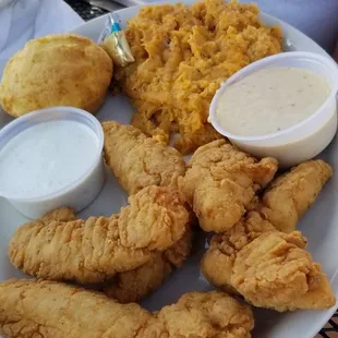 chicken wings and fried chicken, food