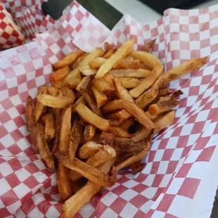 Fresh cut fries.