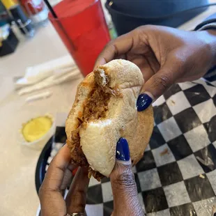 Pulled Pork Barbecue Sandwich