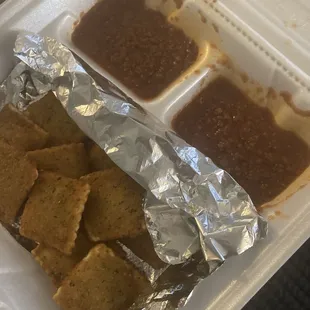Fried Ravioli and Meat Sauce