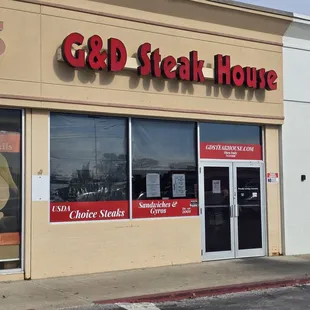 Front of the restaurant