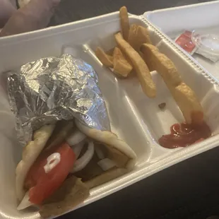 Gyro &amp; fries