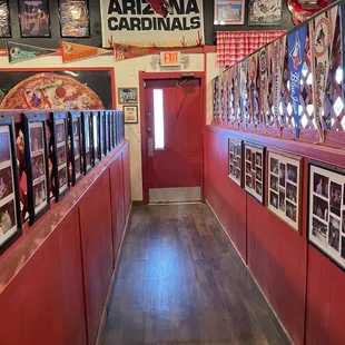 the entrance to the restaurant