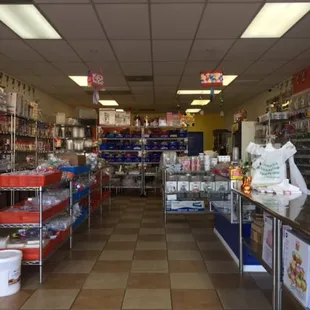 the inside of a store