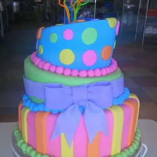 a colorful cake