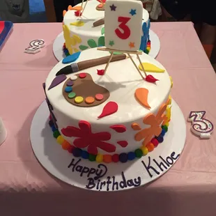 They did a great job making cakes come to life for my twin girls art party! I showed them one pic and viola! They made it happen!