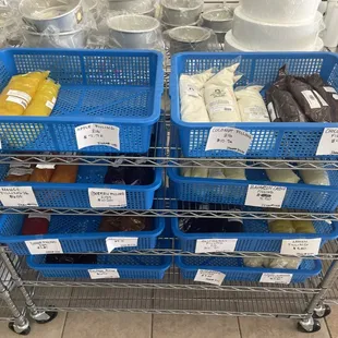 Different 2lb fillings for sale.