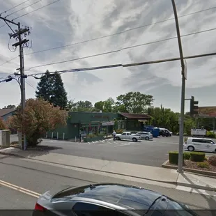 the intersection of the street