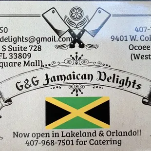 a business card
