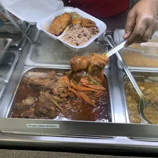 Brown chicken