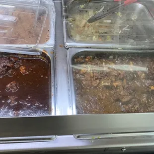 a variety of food items