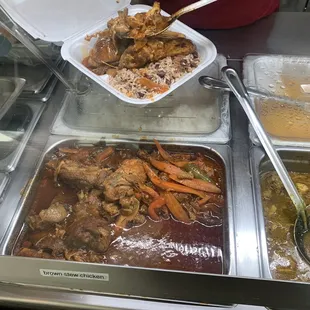 a variety of food items