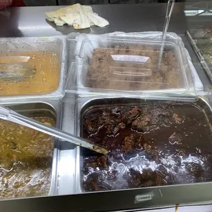 a variety of food items