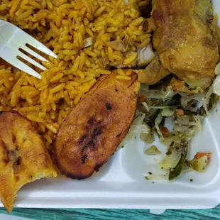 Curry chicken and rice