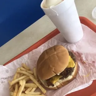 Burger fries &amp; shake