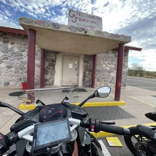 Outside of G and J's doesn't look like much but it's a nice place inside.