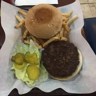 Daughters food - yum fries!