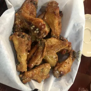 a basket of wings