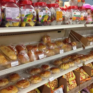 a variety of baked goods