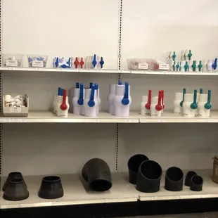 a variety of pipe fittings