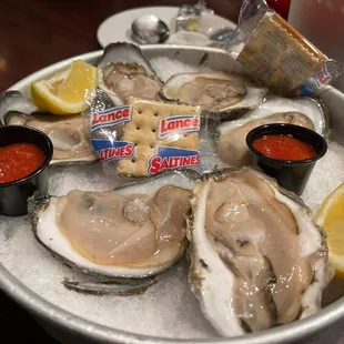 Oysters on the half shell