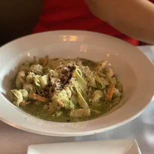 Shrimp fettuccini