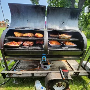 Smoker loaded up for event
