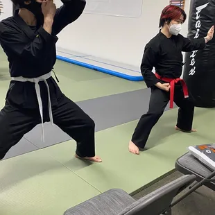 Teaching Sir Bradley the first form of Ki Cho Hyung (2/2)