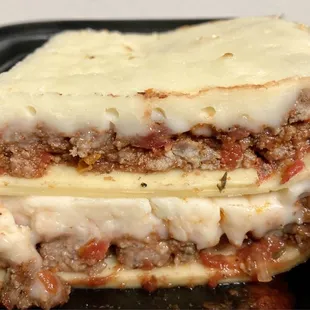Homemade lasagna