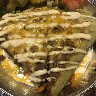 Steak &amp; Shrimp Quesadilla. Beyond words!