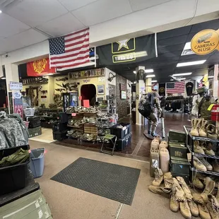 Head gear, cold weather gear ACU pattern, boots etc