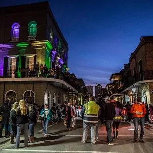 The Lalaurie Mansion, Getting Ready for the Parade. Photograph by Roy Guste.
