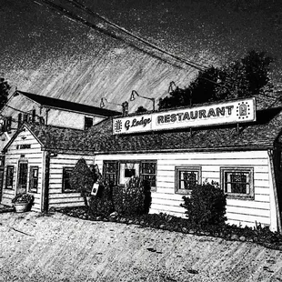 Pencil sketch and our logo pic