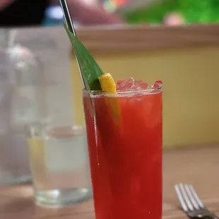 flamingo beach mocktail