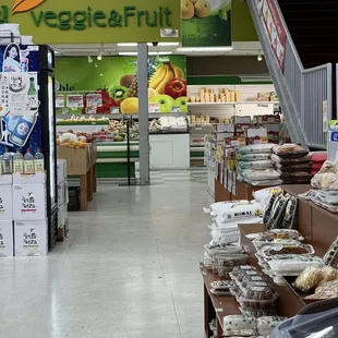 the inside of a grocery store