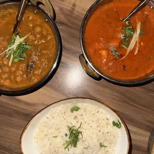 Channa Masala &amp; Paneer Makhani