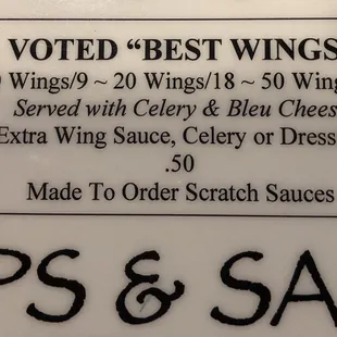 I can attest to the BEST WINGS!