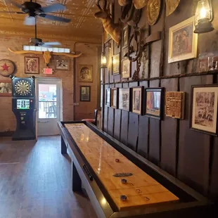 Shuffle Board and Darts