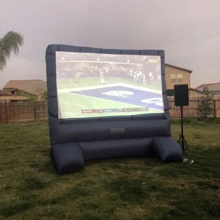 20FT by 20FT movie screen with audio