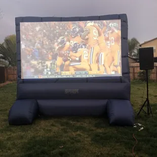 20FT by 20FT movie screen with audio