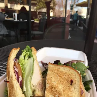 Chicken Club with Salad