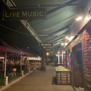 the outside of a live music venue