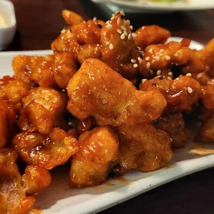 a plate of food on a table