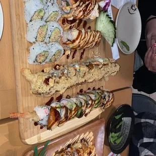 sushi and sashimi, interior